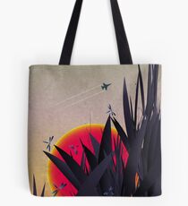 Red Heat (with Dragonflies) Tote Bag