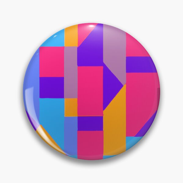 Item preview, Digital Abstract Geometry Design in Vibrant Neon Colors designed and sold by Evolvity.