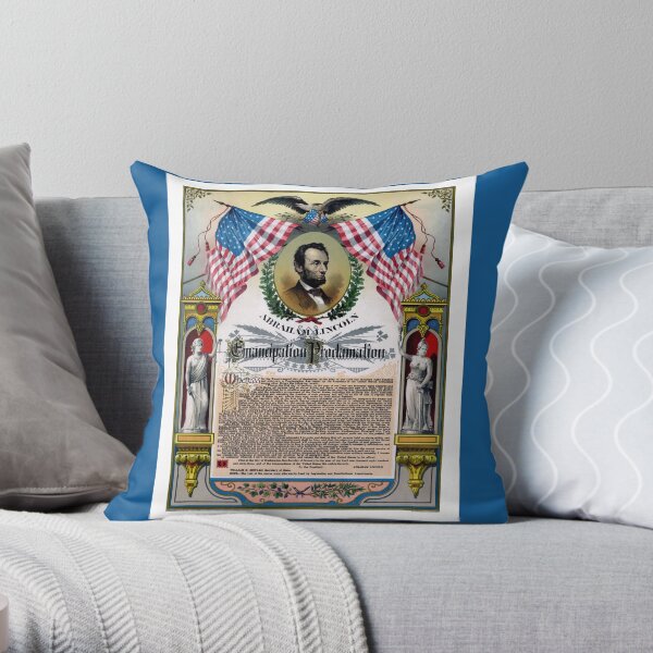 Unique Abraham Lincoln Emancipation Proclamation Throw Pillow