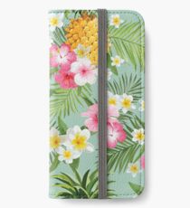 Hawaiianische Ananas iPhone Flip-Case/Hülle/Klebefolie