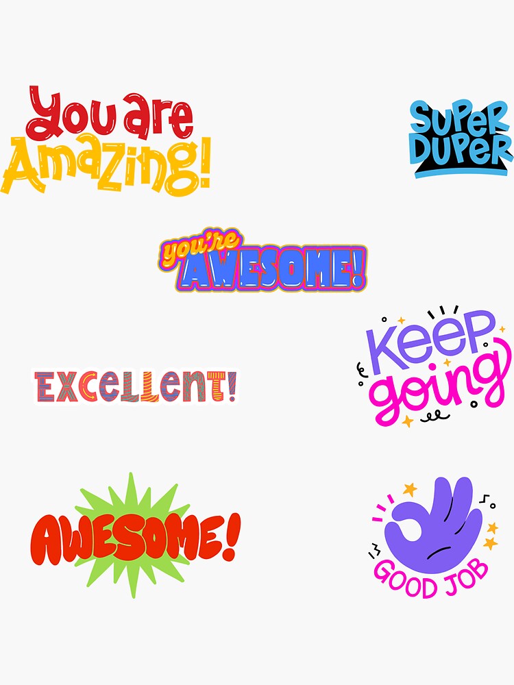 Pokemon Digital Stickers, Motivational Stickers, Kid Stickers