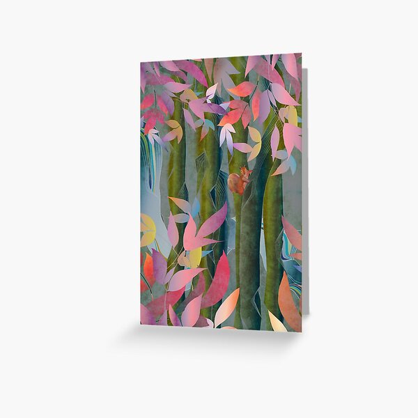 Autumn by a Waterfall Greeting Card