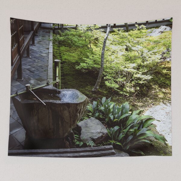 Item preview, Beautiful Calm Mystic Zen Fountain Kyoto Garden Japan designed and sold by XIX361ART.