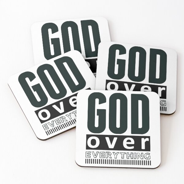 Item preview, Christian Quote - Bible Verse - God Over Everything designed and sold by MyArt23.