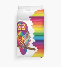 RainbowHoot Duvet Cover