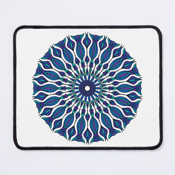 Item preview, Mermaid tail stained glass window flower Mandala designed and sold by LLC-Designs.