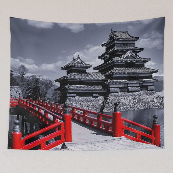 Item preview, Amazing Beautiful Matsumoto Castle Japan Picture Art - Night Color designed and sold by XIX361ART.