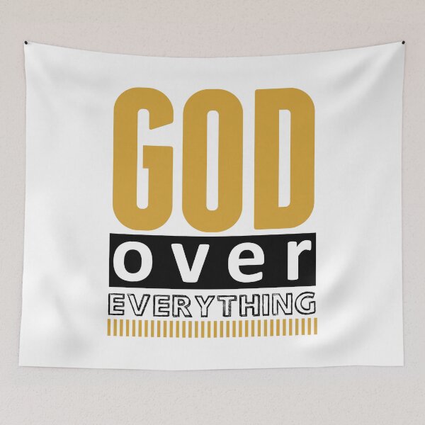 Item preview, Christian Quote - Bible Verse - God Over Everything designed and sold by MyArt23.