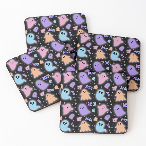 Item preview, Boo Cute Colorful Pastel Ghost Pattern designed and sold by By Aurora Sky.