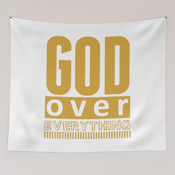 Item preview, Christian Quote - Bible Verse - God Over Everything designed and sold by MyArt23.