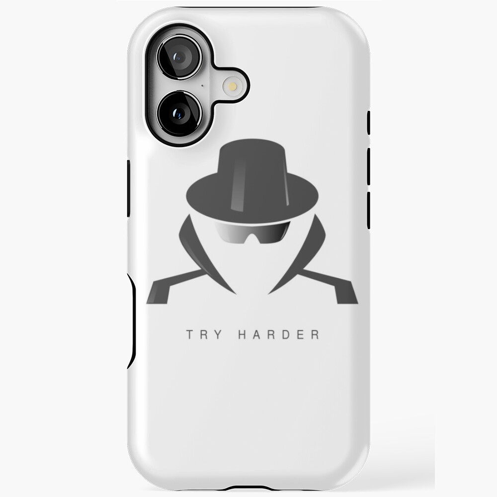 Try Harder iPhone Magsafe Tough Case - programmer humor design by HackerLooks
