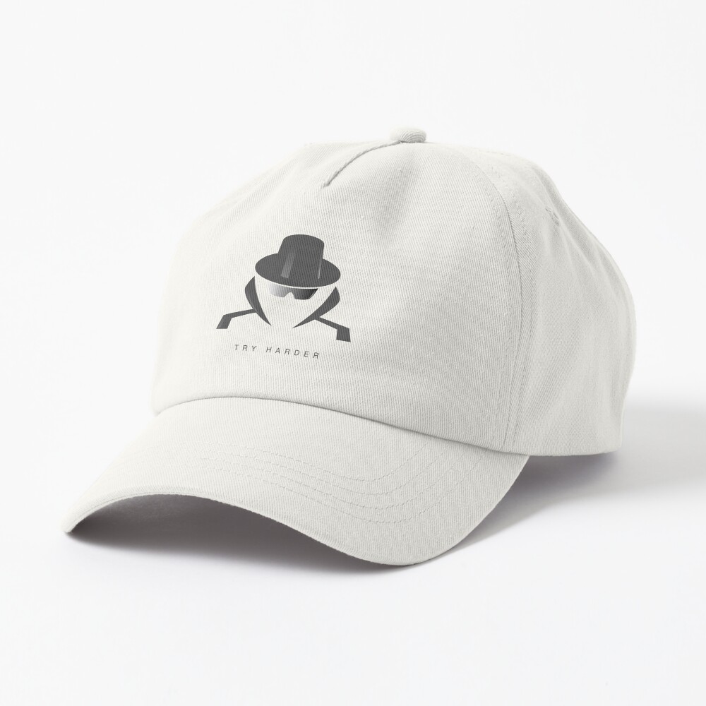 Try Harder Dad Hat - programmer humor design by HackerLooks