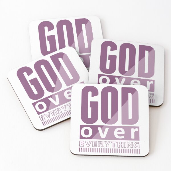 Item preview, Christian Quote - Bible Verse - God Over Everything designed and sold by MyArt23.