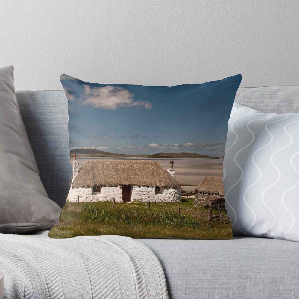 North Uist: Beach House Throw Pillow