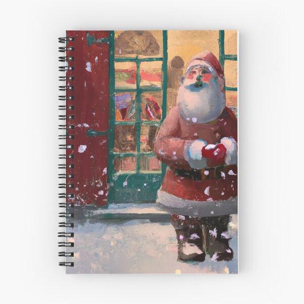Item preview, Santa Claus in Front of Toy Shop AI Art designed and sold by sweetbelle.