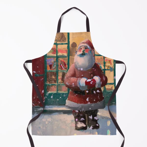 Item preview, Santa Claus in Front of Toy Shop AI Art designed and sold by sweetbelle.