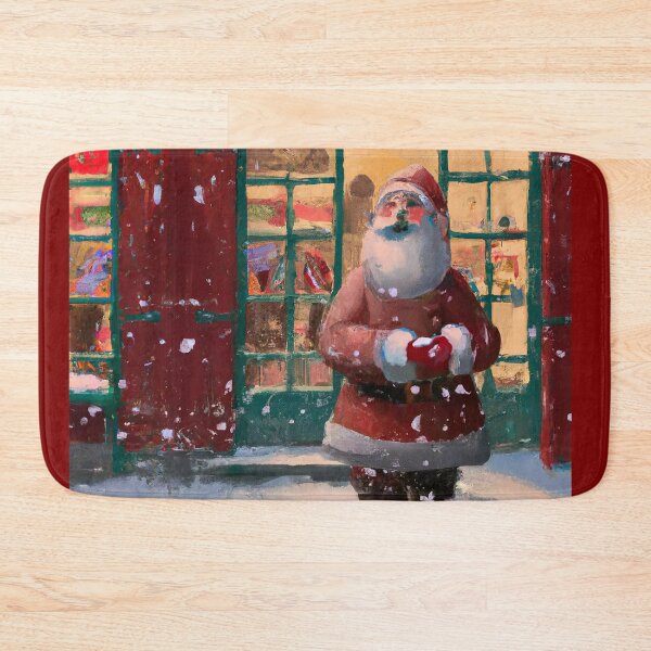 Item preview, Santa Claus in Front of Toy Shop AI Art designed and sold by sweetbelle.
