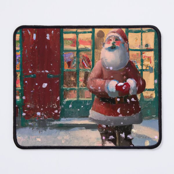 Item preview, Santa Claus in Front of Toy Shop AI Art designed and sold by sweetbelle.