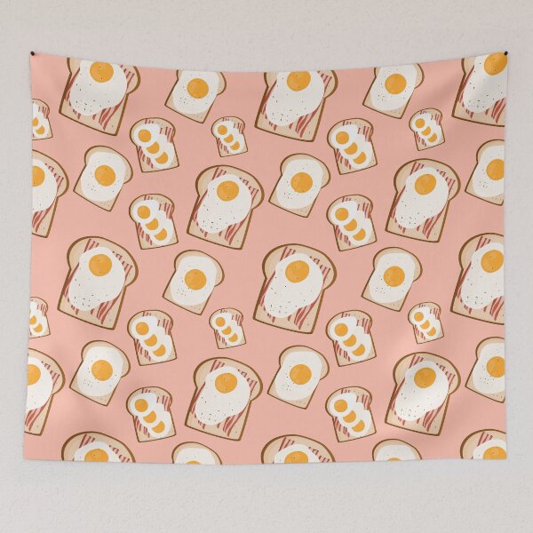 Item preview, Egg & Bacon Sandwich Breakfast Toast Pattern  designed and sold by randrgiftshop.