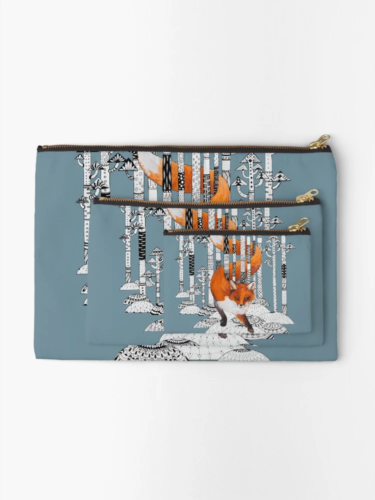 Thumbnail 2 of 4, Zipper Pouch, Fox designed and sold by Ruta.