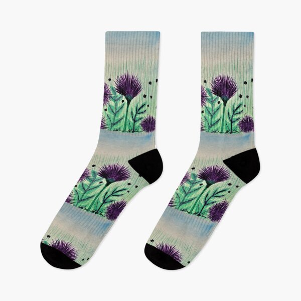 Item preview, thistles in a feild designed and sold by Silversong-rain.