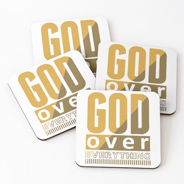 Item preview, Christian Quote - Bible Verse - God Over Everything designed and sold by MyArt23.