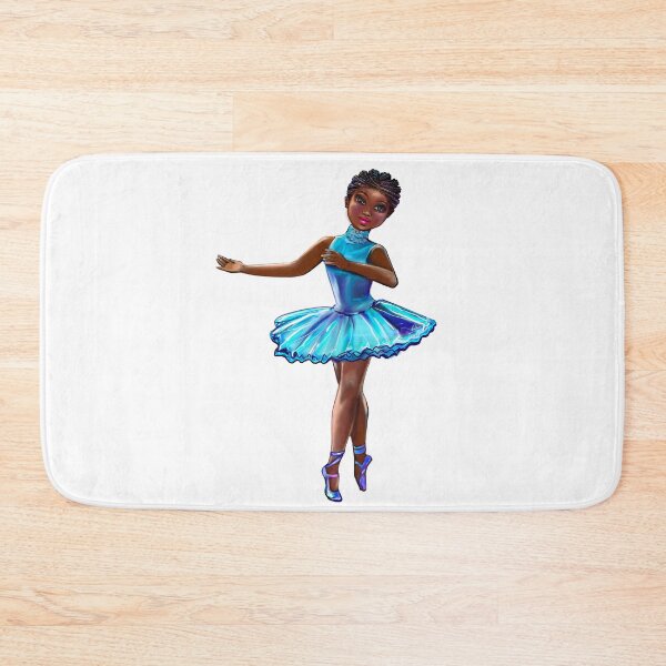 Item preview, African American, Black ballerina girls with corn rows dancing 7 !  This black girl loves dance Afro hair dark brown skin tutu. Love Ballet designed and sold by Artonmytee.