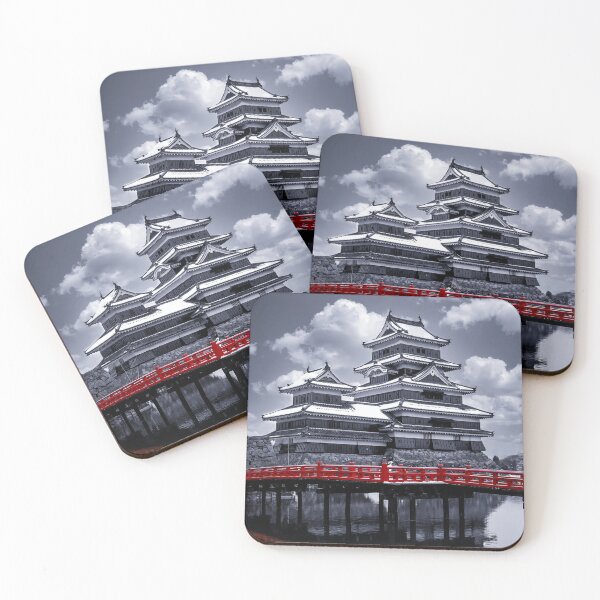Item preview, Beautiful Snowy Matsumoto Castle in Winter Japan Picture Art - Nigth Color designed and sold by XIX361ART.