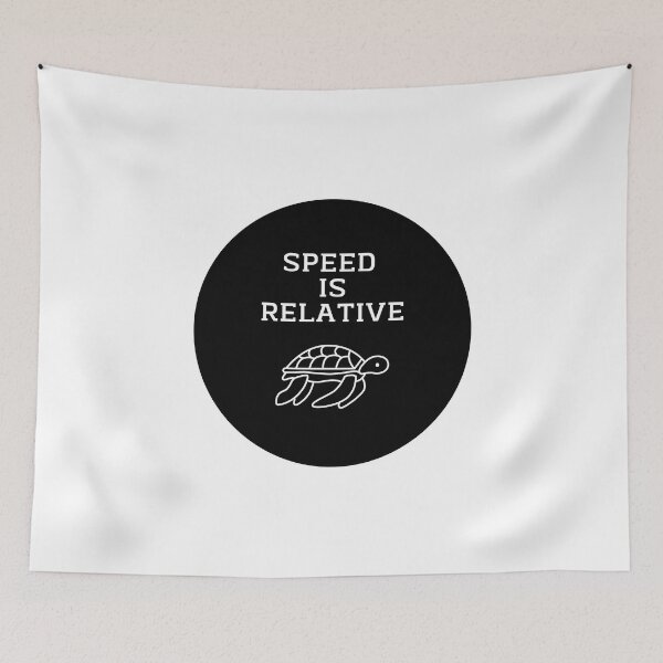 Item preview, Speed is Relative Tortoise Black and White designed and sold by Kubala.