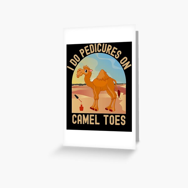 Blue Cameltoes Greeting Card