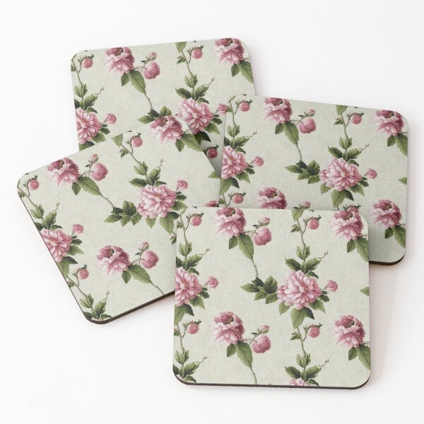 Item preview, Floral Dusty Pink Vintage Pattern designed and sold by VintageFlorals.
