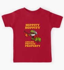 Hippity Hoppity Abolish Private Property Kids T-Shirt