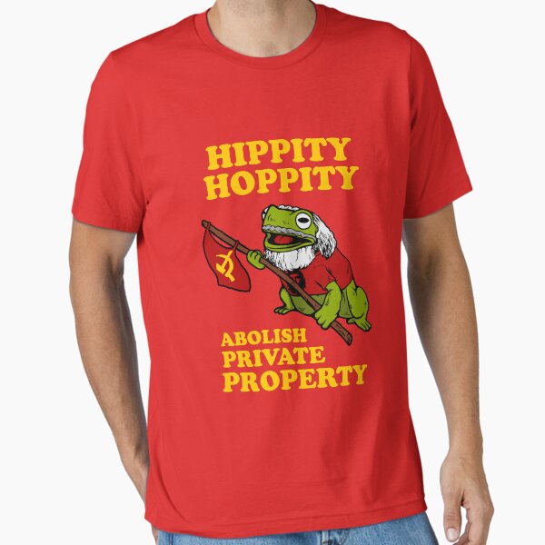 Aperçu de l'œuvre Hippity Hoppity abolit la propriété privée créée et vendue par Yipptee Shirts.