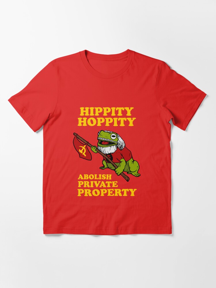 Thumbnail 3 von 7, Essential T-Shirt, Hippity Hoppity, Privateigentum abschaffen designt und verkauft von dumbshirts.