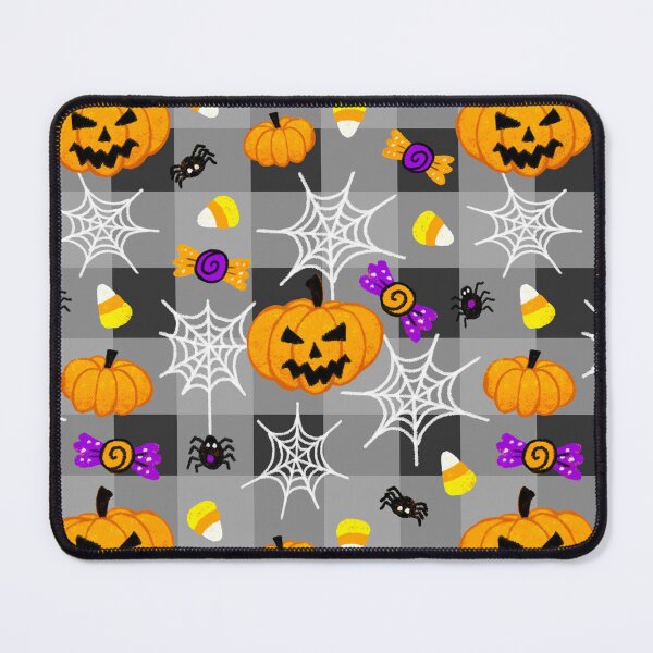 Item preview, Halloween Plaid Pattern Dark Gray designed and sold by Julie Erin Designs.