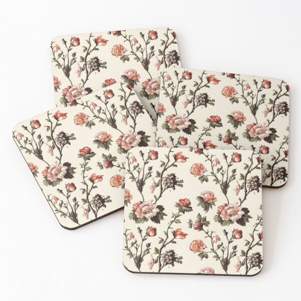 Item preview, Vintage Peach and Pink Floral Pattern Muted Tones designed and sold by VintageFlorals.