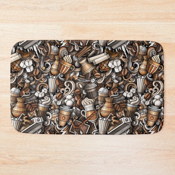 Item preview, Coffee, Latte, Espresso & Iced Coffee Pattern designed and sold by randrgiftshop.
