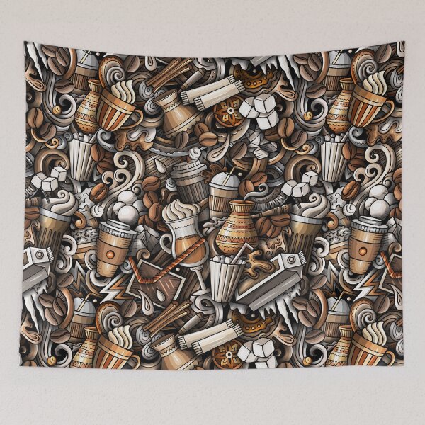 Item preview, Coffee, Latte, Espresso & Iced Coffee Pattern designed and sold by randrgiftshop.