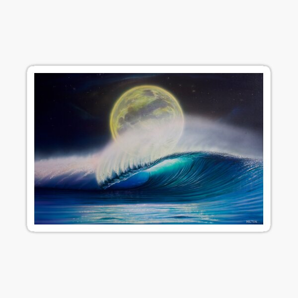 Moonrise Hawaii Sticker