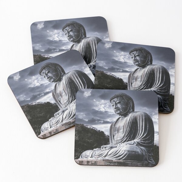 Item preview, Amazing Kamakura Monumental Budda Japan Art Picture - Nigth Color designed and sold by XIX361ART.