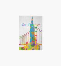 Abstract watercolor San Francisco Art Board