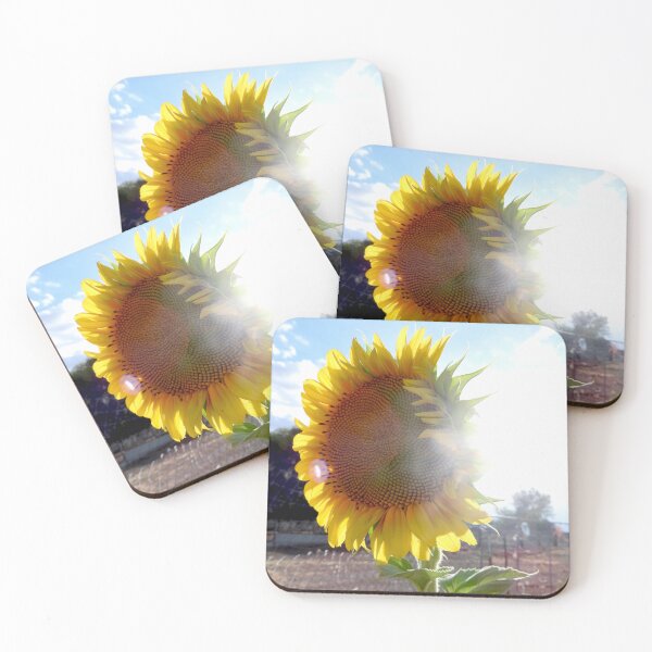 Item preview, blue sky and giant sunflower designed and sold by Stephanie  Skeem.