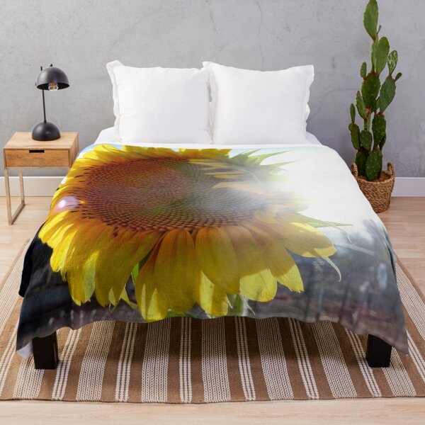 Item preview, blue sky and giant sunflower designed and sold by Stephanie  Skeem.