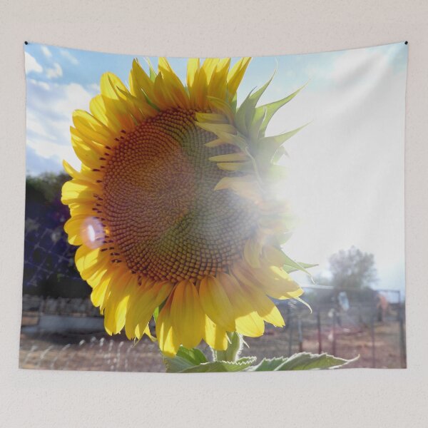 Item preview, blue sky and giant sunflower designed and sold by Stephanie  Skeem.