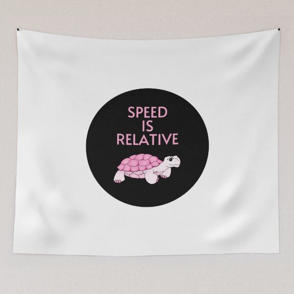 Item preview, Speed is Relative Pink Tortoise designed and sold by Kubala.