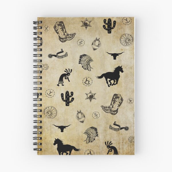 Item preview, Western Pattern With Cattle Brands Rustic Background designed and sold by handsoftime2020.