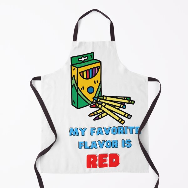 Item preview, Marine Humor "My Favorite Flavor is Red" Crayon Eater Design designed and sold by SillyPupDesign.