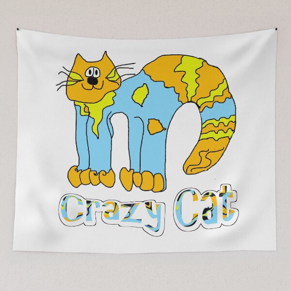Item preview, Crazy Cat Orange cat humour  designed and sold by OakendOriginals.