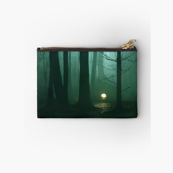 Item preview, Mysterious light Halloween misty forest at night	 designed and sold by stevenxcheung.