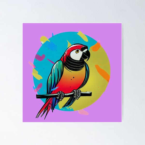 Item preview, Colorful parrot designed and sold by MAV-Arts.